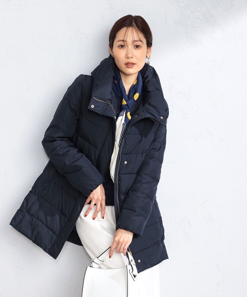 GALLORIA（ギャローリア）の「中綿ボリューム衿ジャケット（その他アウター・レディース・チャコールグレー/ライトベージュ/ネイビー・S/M/LL/L）」の5枚目の写真