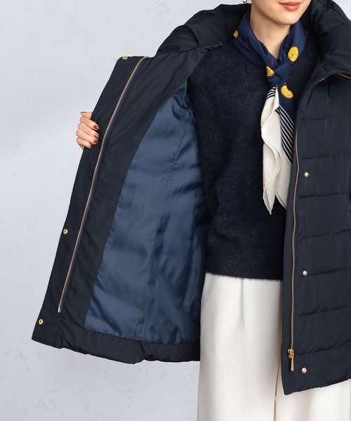 GALLORIA（ギャローリア）の「中綿ボリューム衿ジャケット（その他アウター・レディース・チャコールグレー/ライトベージュ/ネイビー・S/M/LL/L）」の6枚目の写真