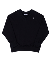 SELITIO（セレティオ）の「オーバーサイズVネックスウェットシャツブラック（スウェット）」