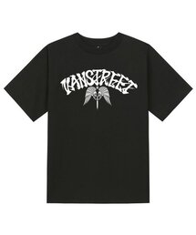 KTB0167 レタリング ラウンドテーブルの騎士 半袖Tシャツ - ブラック