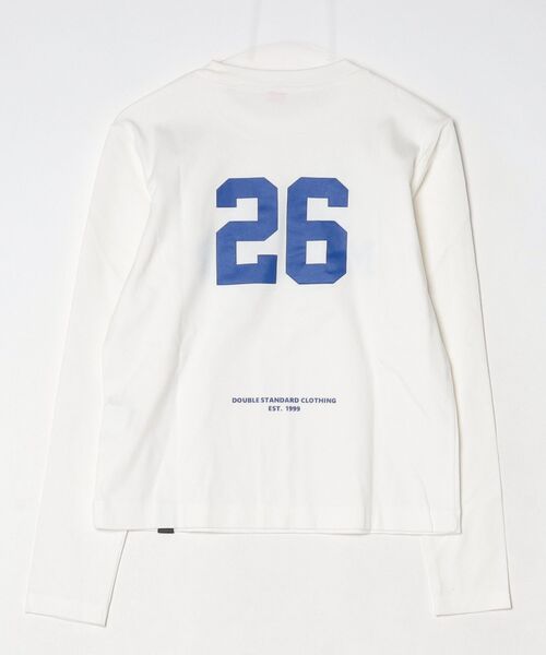 DOUBLE STANDARD CLOTHING(ダブルスタンダードクロージング)の「オリジナルロゴ フライスロンT(Tシャツ/カットソー・レディース・オフホワイト/ベージュ・FREE)」の3枚目の写真