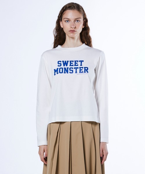 DOUBLE STANDARD CLOTHING(ダブルスタンダードクロージング)の「オリジナルロゴ フライスロンT(Tシャツ/カットソー・レディース・オフホワイト/ベージュ・FREE)」の1枚目の写真