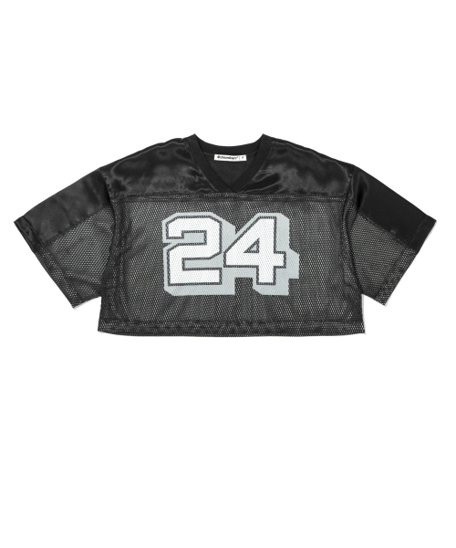EXTRAORDINARY(エクストラオーディナリー)の「WOMEN MASH CROP JERSEY BLACK(Tシャツ/カットソー・レディース・その他・FREE)」の2枚目の写真