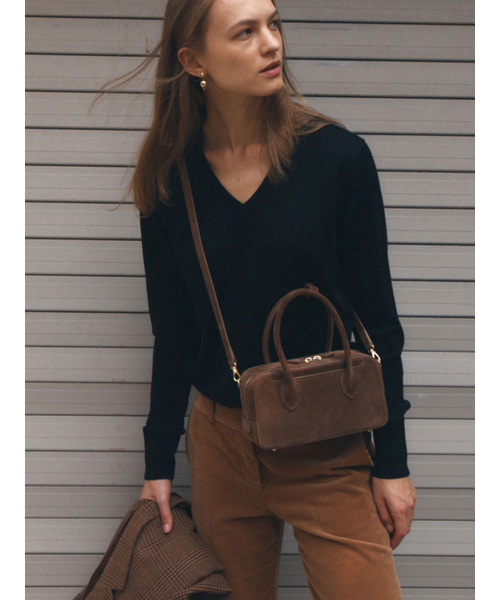 DEMERIEL（ドゥメリエル）の「Bowling Bag Medium Chestnut（ショルダーバッグ・レディース・その他・FREE）」の3枚目の写真