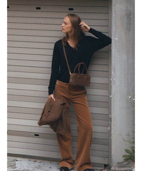 DEMERIEL（ドゥメリエル）の「Bowling Bag Medium Chestnut（ショルダーバッグ・レディース・その他・FREE）」の4枚目の写真