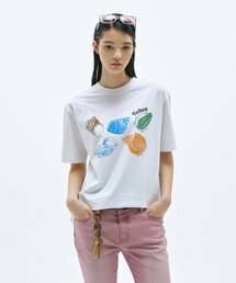 Fallett（ファレット）の「Shell Short Sleeve Tee White（Tシャツ/カットソー・メンズ）」