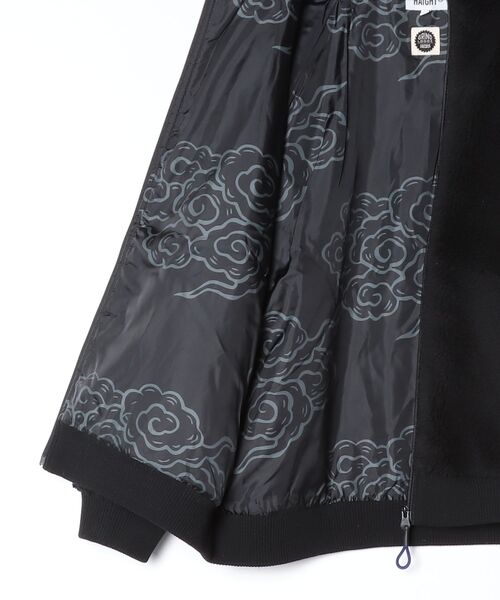 HAIGHT（ヘイト）の「ヘイト [HAIGHT] × グラインドロッジ [GRINDLODGE] - ボア ジャケット [BOA JACKET ft.GRINDLODGE]（ブルゾン・メンズ・ブラック/ライトパープル/チャコールグレー・LARGE/X-LARGE）」の7枚目の写真