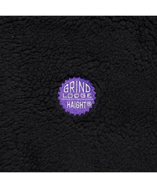 HAIGHT（ヘイト）の「ヘイト [HAIGHT] × グラインドロッジ [GRINDLODGE] - ボア ジャケット [BOA JACKET ft.GRINDLODGE]（ブルゾン・メンズ・ブラック/ライトパープル/チャコールグレー・LARGE/X-LARGE）」の15枚目の写真