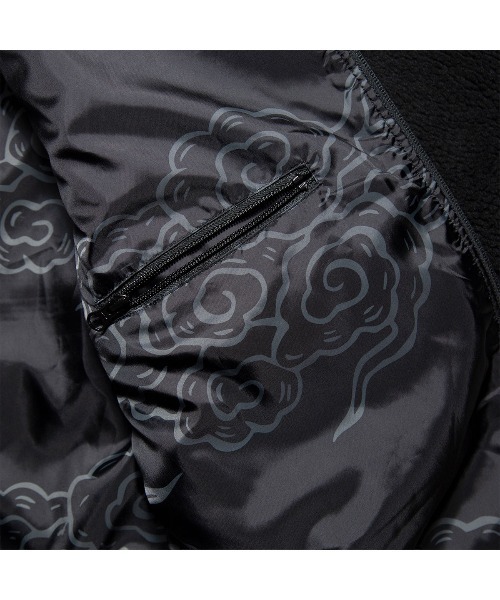 HAIGHT（ヘイト）の「ヘイト [HAIGHT] × グラインドロッジ [GRINDLODGE] - ボア ジャケット [BOA JACKET ft.GRINDLODGE]（ブルゾン・メンズ・ブラック/ライトパープル/チャコールグレー・LARGE/X-LARGE）」の17枚目の写真
