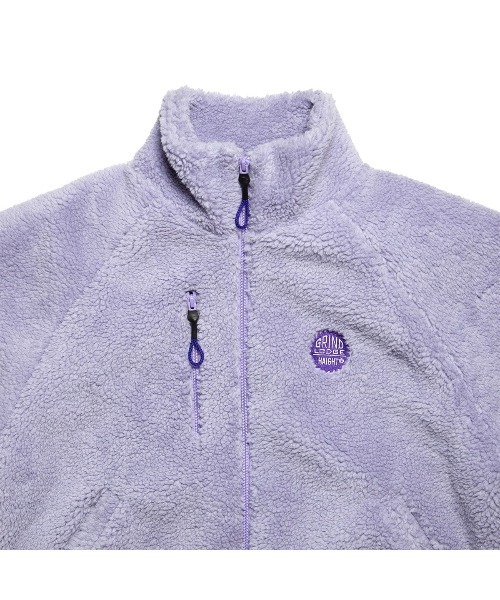 HAIGHT（ヘイト）の「ヘイト [HAIGHT] × グラインドロッジ [GRINDLODGE] - ボア ジャケット [BOA JACKET ft.GRINDLODGE]（ブルゾン・メンズ・ブラック/ライトパープル/チャコールグレー・LARGE/X-LARGE）」の22枚目の写真
