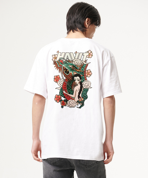 ARTISTWEAR（アーティストウェア）の「[ATW] チョソンドラゴン 半袖Tシャツ_WH（Tシャツ/カットソー・レディース・ホワイト・SMALL/X-LARGE/XXXX-LARGE/XX-LARGE/LARGE/MEDIUM）」の3枚目の写真