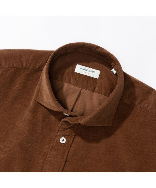 PRODESHIRT（プロデシャツ）の「[レギュラー] フィレンツェ ワイド コーデュロイ シャツ (モカブラ)（シャツ/ブラウス・メンズ・その他・LARGE/MEDIUM/X-LARGE）」の3枚目の写真