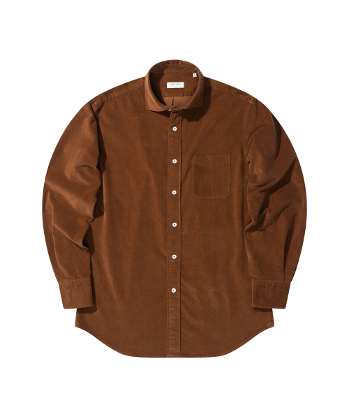 PRODESHIRT（プロデシャツ）の「[レギュラー] フィレンツェ ワイド コーデュロイ シャツ (モカブラ)（シャツ/ブラウス・メンズ・その他・LARGE/MEDIUM/X-LARGE）」の7枚目の写真
