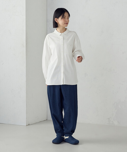 ONIGIRI（オニギリ）の「デニム鳶パンツ（デニムパンツ・レディース・ネイビー/チャコール・FREE）」の15枚目の写真