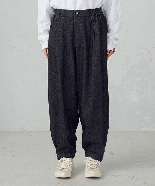 ONIGIRI（オニギリ）の「デニム鳶パンツ（デニムパンツ・レディース・ネイビー/チャコール・FREE）」の11枚目の写真