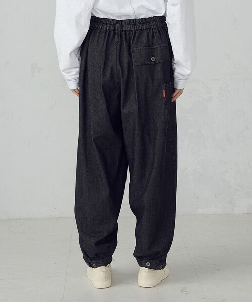 ONIGIRI（オニギリ）の「デニム鳶パンツ（デニムパンツ・レディース・ネイビー/チャコール・FREE）」の9枚目の写真