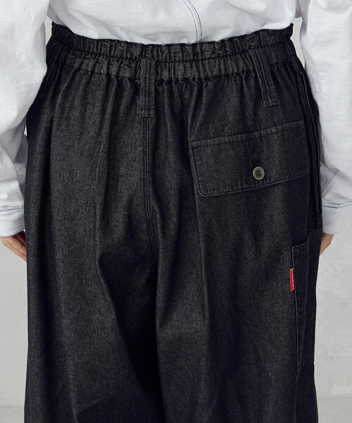 ONIGIRI（オニギリ）の「デニム鳶パンツ（デニムパンツ・レディース・ネイビー/チャコール・FREE）」の7枚目の写真