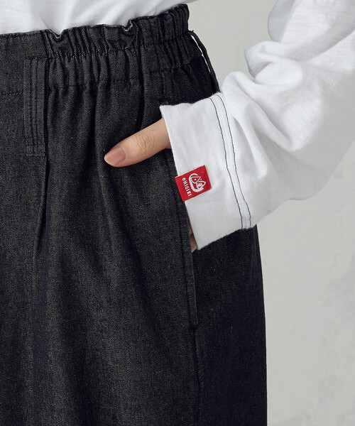 ONIGIRI（オニギリ）の「デニム鳶パンツ（デニムパンツ・レディース・ネイビー/チャコール・FREE）」の6枚目の写真