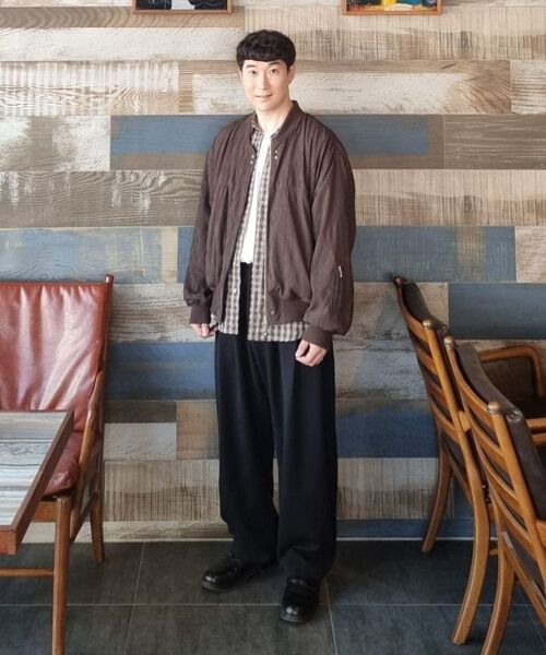 NOUN(ノウン)の「wave pleated blouson (brown)(ブルゾン・メンズ・その他・1/2)」の7枚目の写真