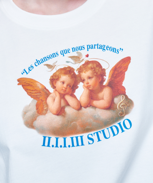 2113 STUDIO（イイルイルサムスタジオ）の「Loose fit t-shirt twin angels（Tシャツ/カットソー・レディース・その他・FREE）」の4枚目の写真