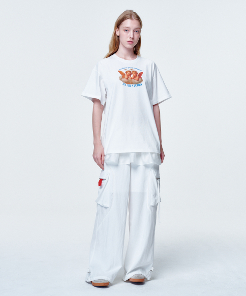 2113 STUDIO（イイルイルサムスタジオ）の「Loose fit t-shirt twin angels（Tシャツ/カットソー・レディース・その他・FREE）」の5枚目の写真