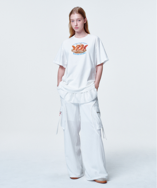 2113 STUDIO（イイルイルサムスタジオ）の「Loose fit t-shirt twin angels（Tシャツ/カットソー・レディース・その他・FREE）」の6枚目の写真