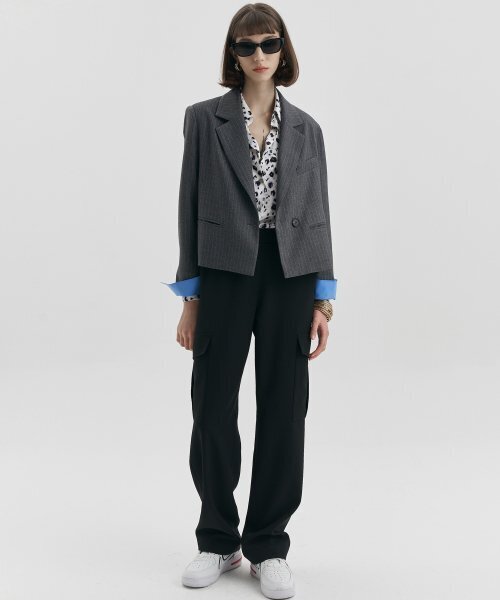 MALOUPE(マロップ)の「2125 カーゴワイドパンツ (ブラック)(スラックス・レディース・ブラック・SMALL/MEDIUM)」の3枚目の写真