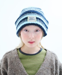 レディースのニットキャップ/ビーニー（グレー/灰色系）ファッション