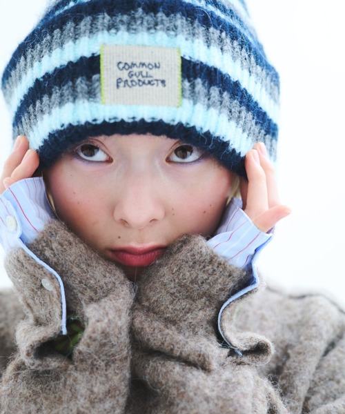 入手困難 新品未使用 コモンガルプロダクツ 記憶の中のガルニット帽弟子 ホワイト 記憶の中のガルニット帽弟子（ニットキャップ/ビーニー）｜common gull