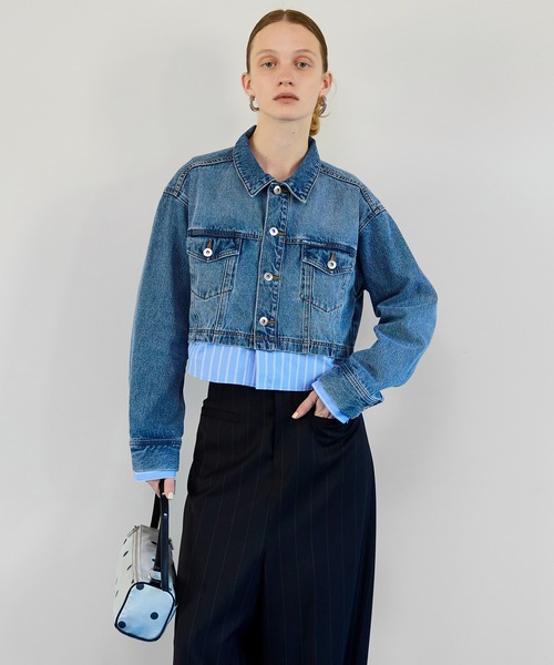 2026SPRING PRE-ORDER】2WAY Denim Short Jacket/2WAYデニムショート