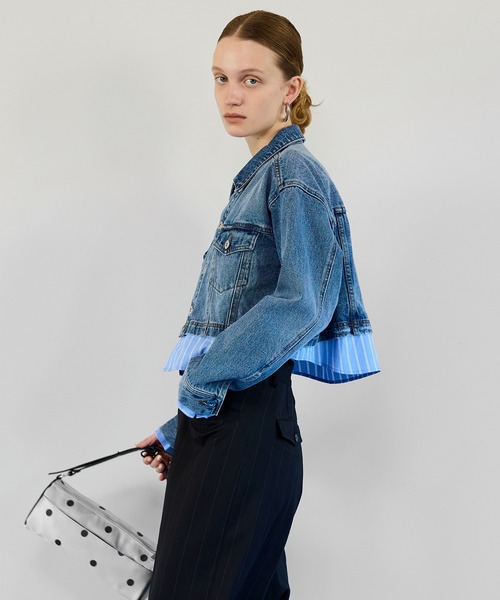 2026SPRING PRE-ORDER】2WAY Denim Short Jacket/2WAYデニムショート