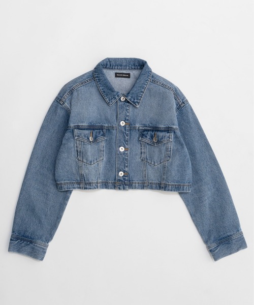MAISON SPECIAL（メゾンスペシャル）の「2WAY Denim Short Jacket/2WAYデニムショートジャケット（デニムジャケット・レディース・ホワイト/ブルー・FREE）」の7枚目の写真