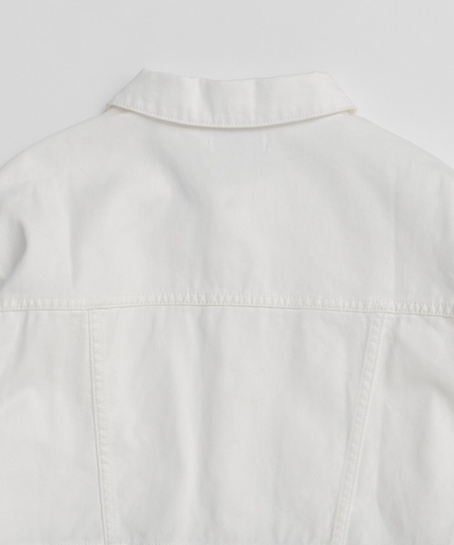 MAISON SPECIAL（メゾンスペシャル）の「2WAY Denim Short Jacket/2WAYデニムショートジャケット（デニムジャケット・レディース・ホワイト/ブルー・FREE）」の17枚目の写真