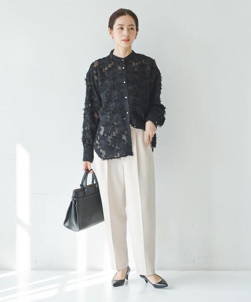 URBAN RESEARCH（アーバンリサーチ）の「『3サイズ展開』タックテーパードパンツ（その他パンツ・レディース・ネイビー/ベージュ/ブラック・36/38/40）」の10枚目の写真