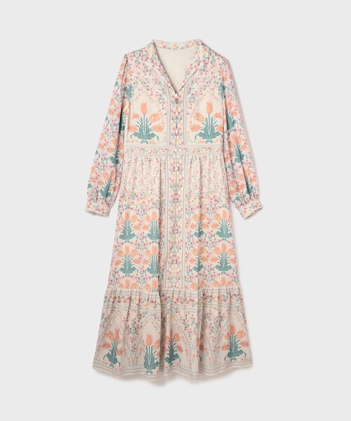 GRACE CONTINENTAL（グレースコンチネンタル）の「フラワーパターンプリントワンピース（ワンピース・レディース・ブラック/キナリ・34/36/38）」の13枚目の写真