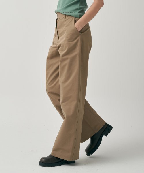 MOTT(モット)の「コットンラウンドステッチパンツ - ベージュ(その他パンツ・レディース・その他・SMALL/MEDIUM)」の3枚目の写真