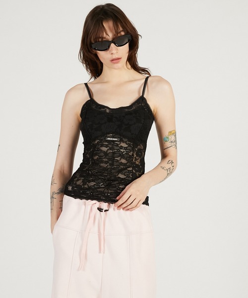 PRANK PROJECT（プランクプロジェクト）の「カップインレースキャミ / Cup-in Lace Camisole（キャミソール・レディース・ブラック/ホワイト・FREE）」の9枚目の写真