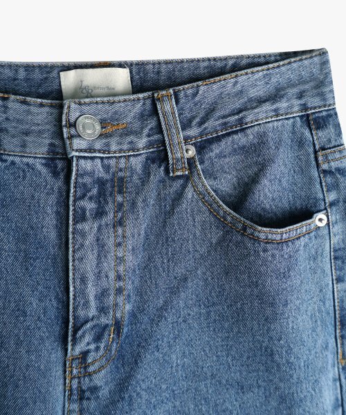 LOSSYROW（ロッシロー）の「Lossy  semi-wide denim pants_lightblue（デニムパンツ・レディース・その他・LARGE/MEDIUM）」の6枚目の写真