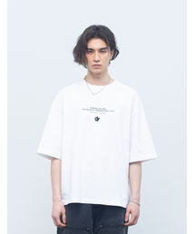 ACEI（アセイ）の「Slogan Overfit T-Shirt White（Tシャツ/カットソー）」