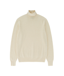 Wool soft Turtle Neck Knit (Ecru)