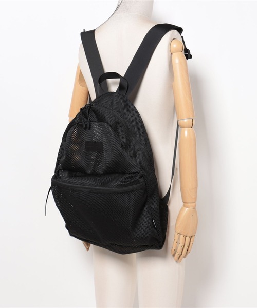 ADAM PATEK（アダムパテック）の「【ADAMPATEK/アダムパテック】mesh backpack/メッシュバッグパック（バックパック/リュック・メンズ・ブラック・FREE）」の2枚目の写真