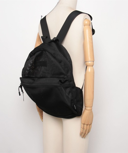 ADAM PATEK（アダムパテック）の「【ADAMPATEK/アダムパテック】mesh backpack/メッシュバッグパック（バックパック/リュック・メンズ・ブラック・FREE）」の14枚目の写真