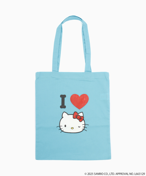 JOURNAL STANDARD（ジャーナルスタンダード）の「HELLO KITTY / ハローキティ プリントトート（トートバッグ・メンズ・アーミー/アイボリー/ネイビー/ブルー系その他/ブラウン/ピンク・FREE）」の5枚目の写真