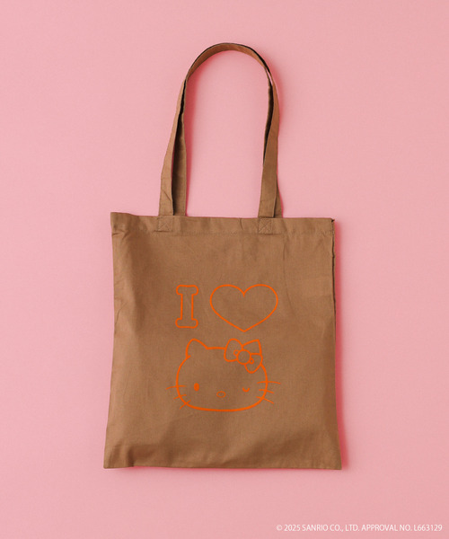 JOURNAL STANDARD（ジャーナルスタンダード）の「HELLO KITTY / ハローキティ プリントトート（トートバッグ・メンズ・アーミー/アイボリー/ネイビー/ブルー系その他/ブラウン/ピンク・FREE）」の2枚目の写真