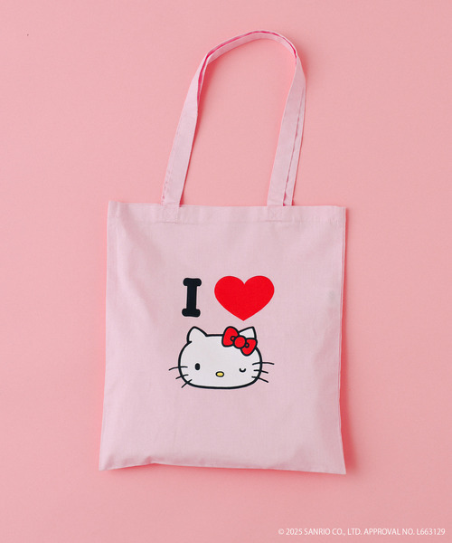 JOURNAL STANDARD（ジャーナルスタンダード）の「HELLO KITTY / ハローキティ プリントトート（トートバッグ・メンズ・アーミー/アイボリー/ネイビー/ブルー系その他/ブラウン/ピンク・FREE）」の6枚目の写真