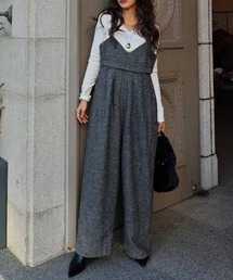 esutoreja | ２wayツイードビスチェオールインワン(つなぎ/オールインワン)