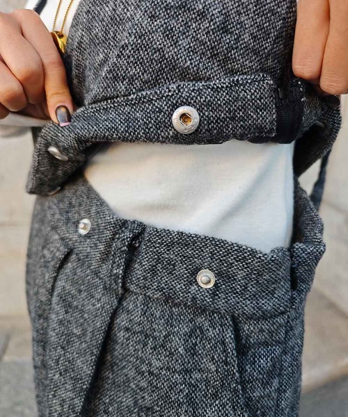 esutoreja（エストレジャ）の「２wayツイードビスチェオールインワン（つなぎ/オールインワン・レディース・ブラウン/ブラック・FREE）」の18枚目の写真