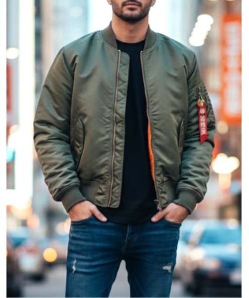 Sakka（サッカ）の「MA-１　JACKET（MA-1・メンズ・ブラック/カーキ・MEDIUM/LARGE/X-LARGE）」の12枚目の写真