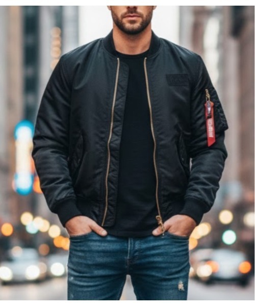 Sakka（サッカ）の「MA-１　JACKET（MA-1・メンズ・ブラック/カーキ・MEDIUM/LARGE/X-LARGE）」の11枚目の写真