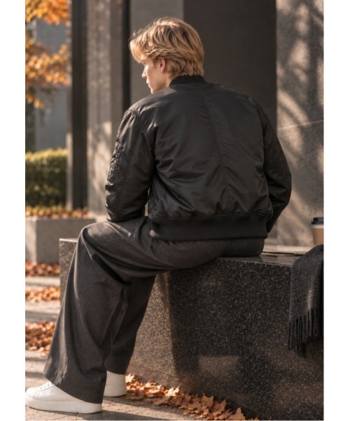 Sakka（サッカ）の「MA-１　JACKET（MA-1・メンズ・ブラック/カーキ・MEDIUM/LARGE/X-LARGE）」の5枚目の写真